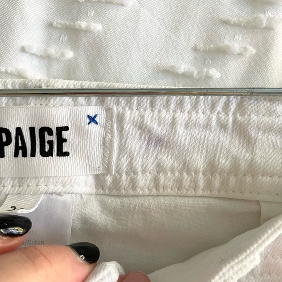 Paige Nellie Cropped Jeans in Crisp White - Picture 14 of 14